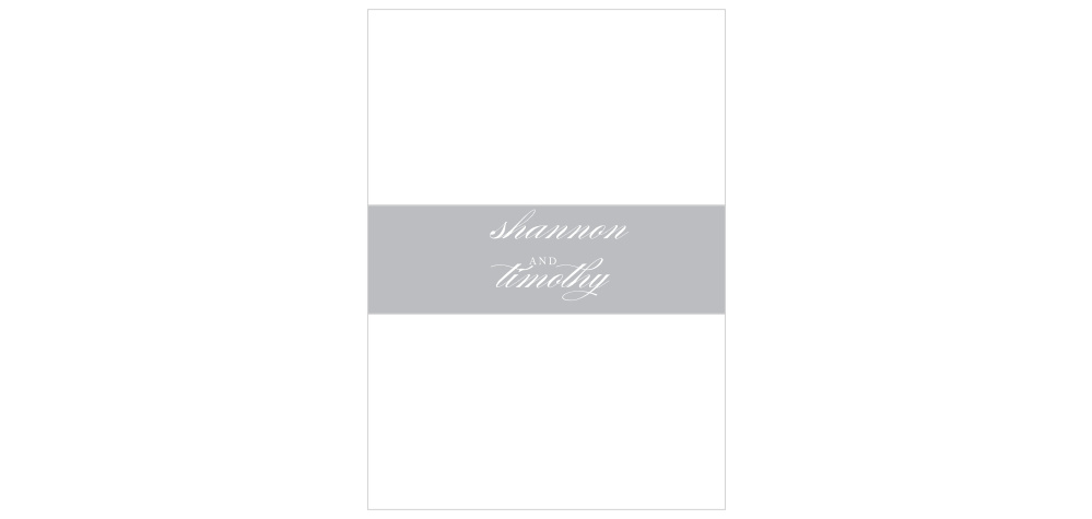 Simply Scripted Wedding Belly Bands