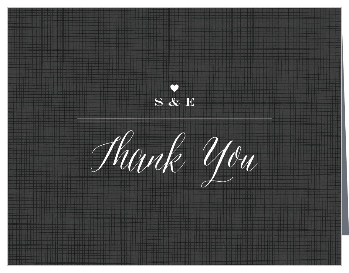 Classic Chic Vow Renewal Thank You Cards