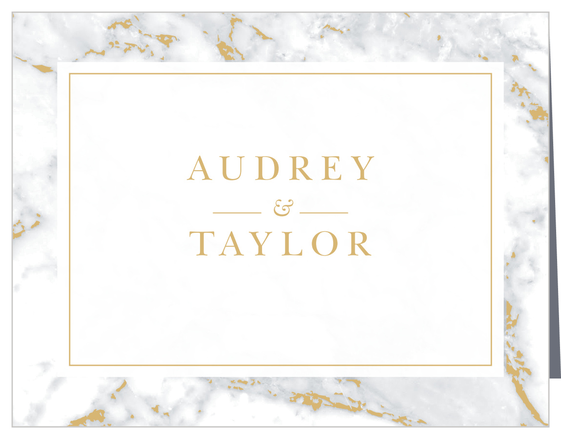 Majestic Marble Vow Renewal Thank You Cards