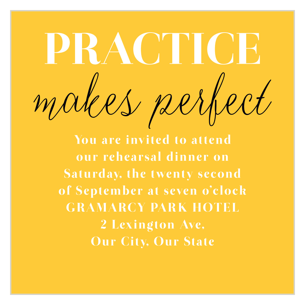 Bold Day Rehearsal Cards