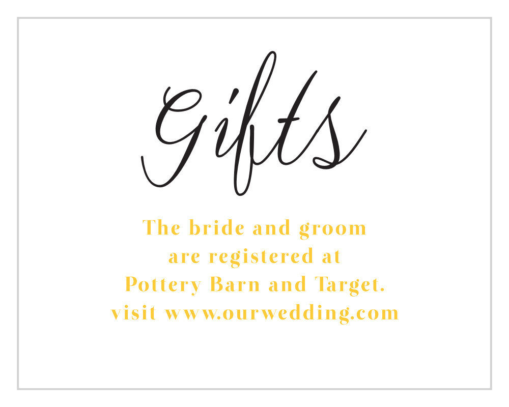 Bold Day Registry Cards