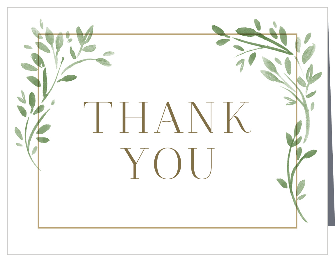 Botanic Frame Vow Renewal Thank You Cards