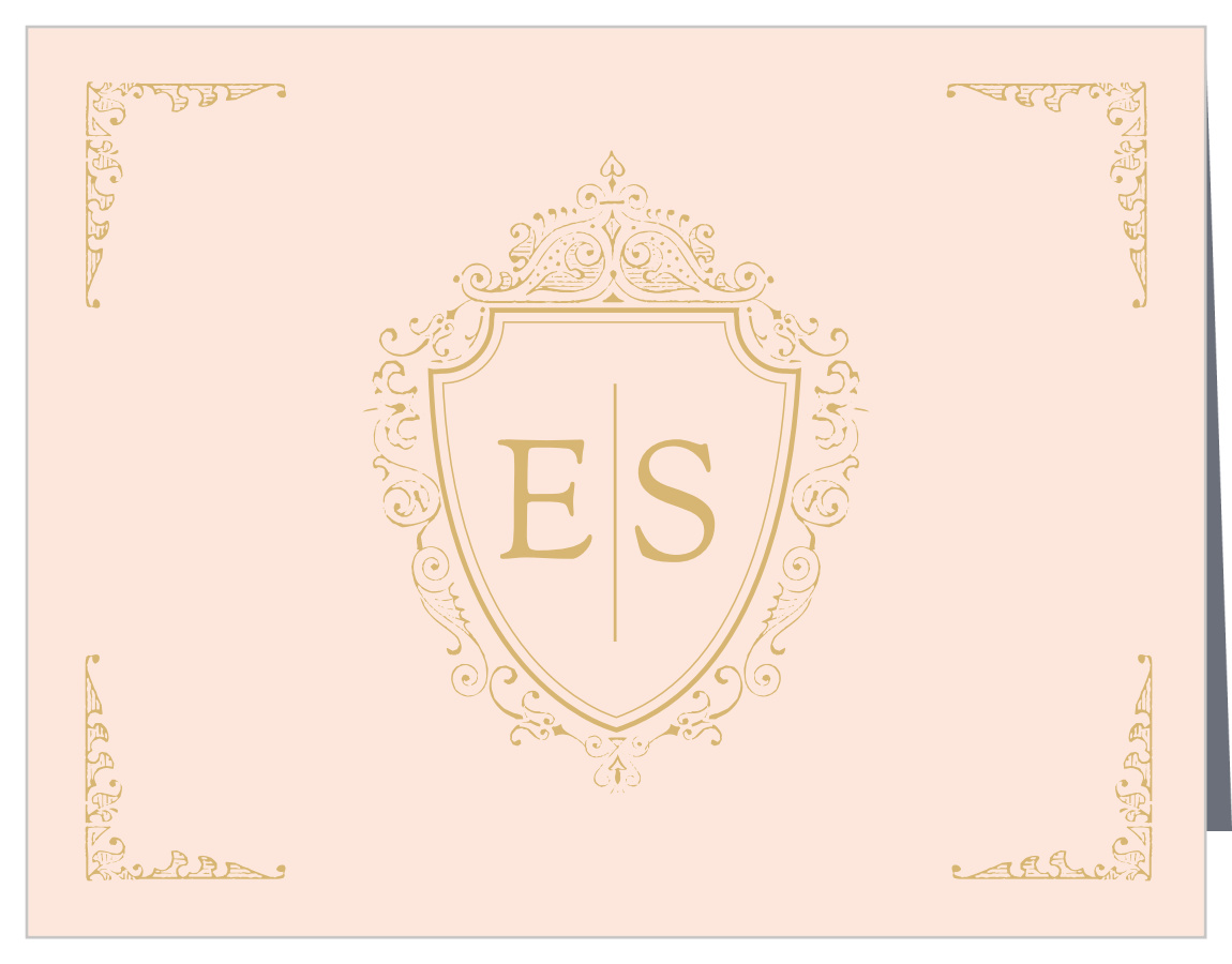 Royal Monogram Vow Renewal Thank You Cards