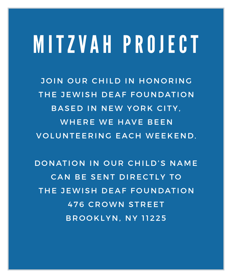 Construction Cubes Bar Mitzvah Project Cards
