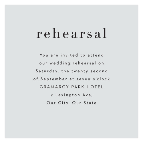 Cascading Photo Rehearsal Cards