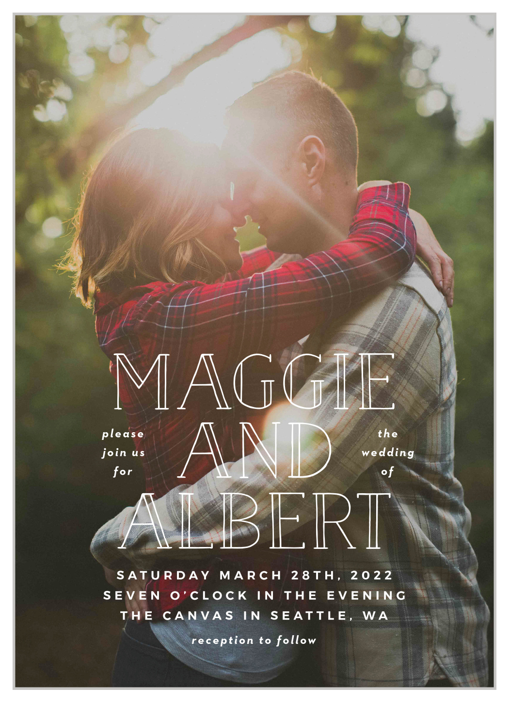 Photographic Love Wedding Invitations
