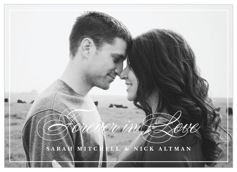 Scripted Love Wedding Invitations