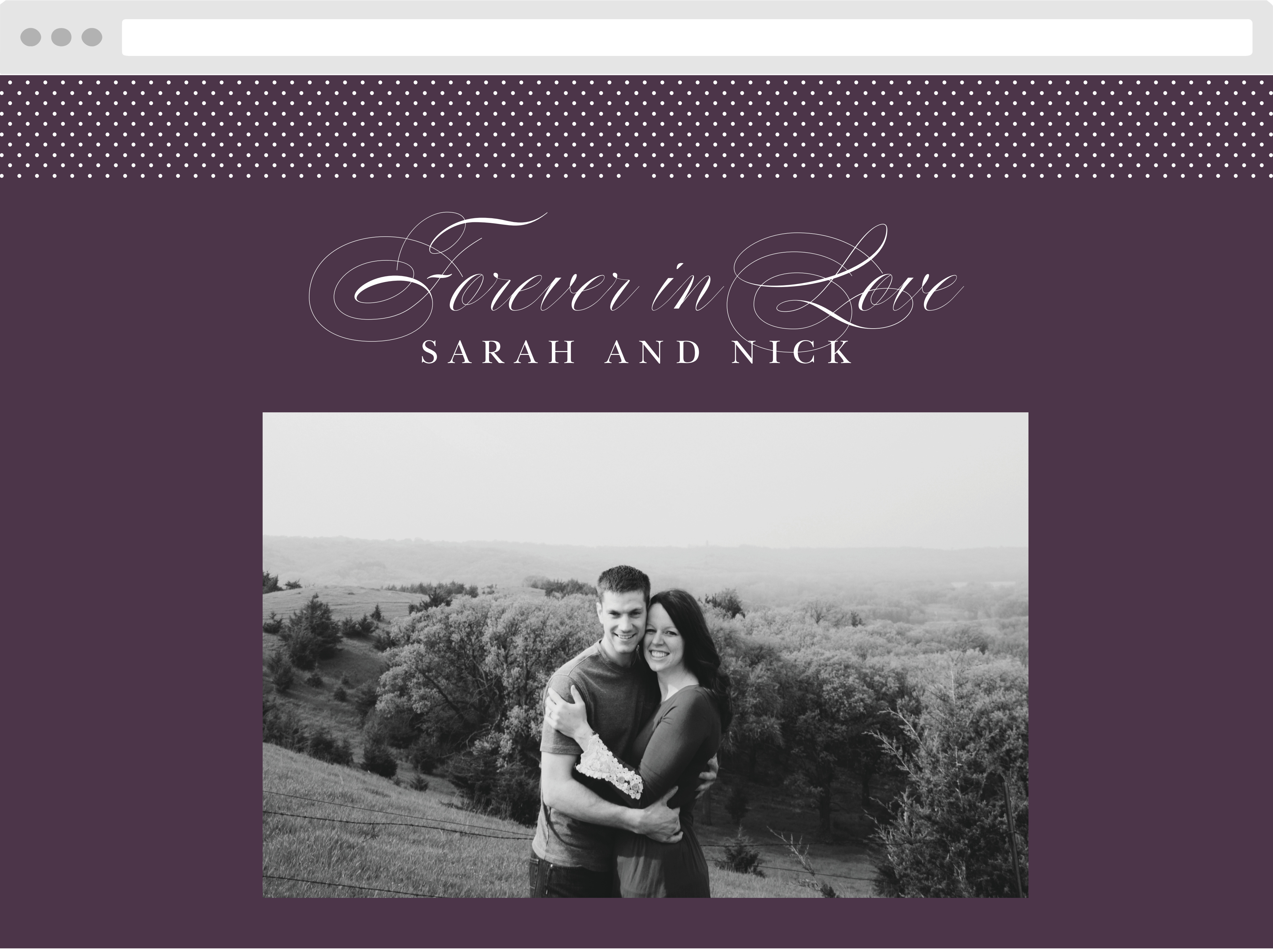 Scripted Love Wedding Website