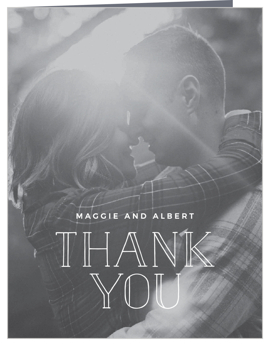 Photographic Love Wedding Thank You Cards