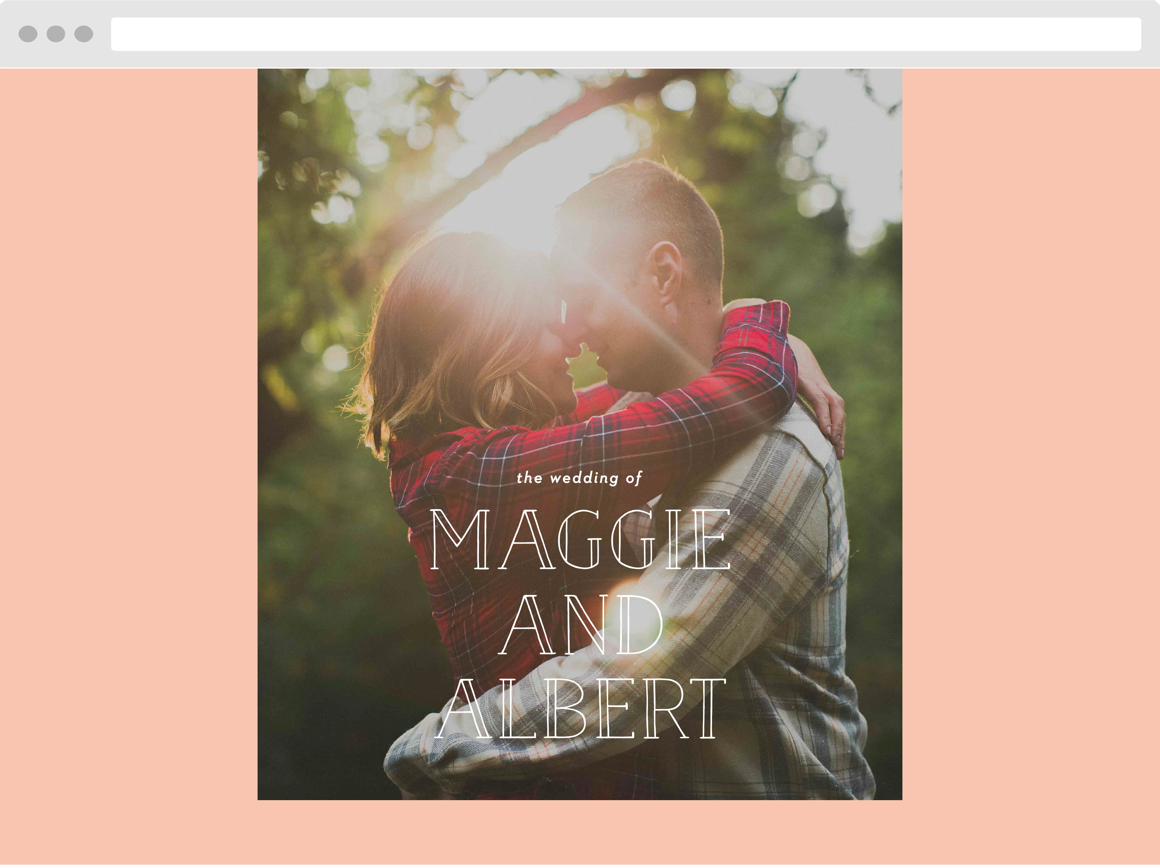 Photographic Love Wedding Website