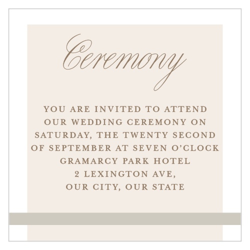 Modern Memories Ceremony Cards