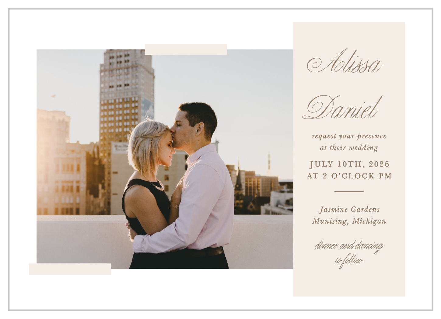 Modern Memories Wedding Invitations