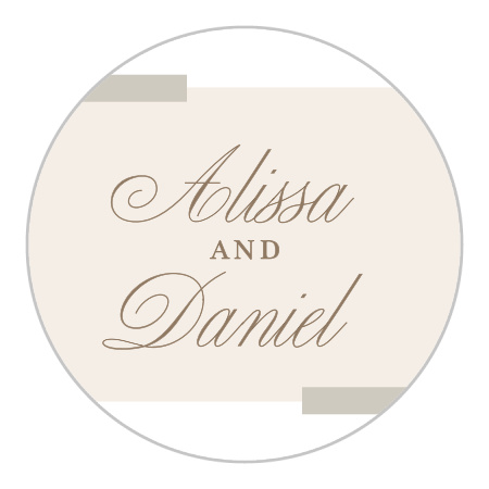 Modern Memories Wedding Stickers