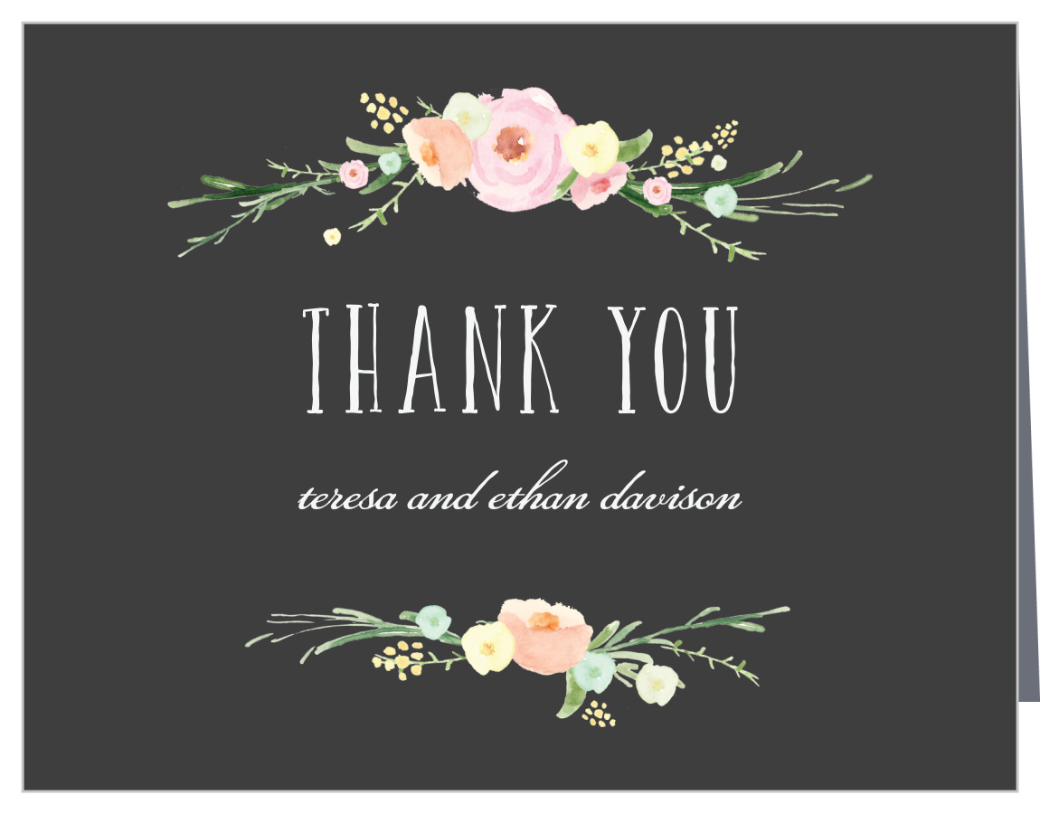 Flourishing Garden Vow Renewal Thank You Cards
