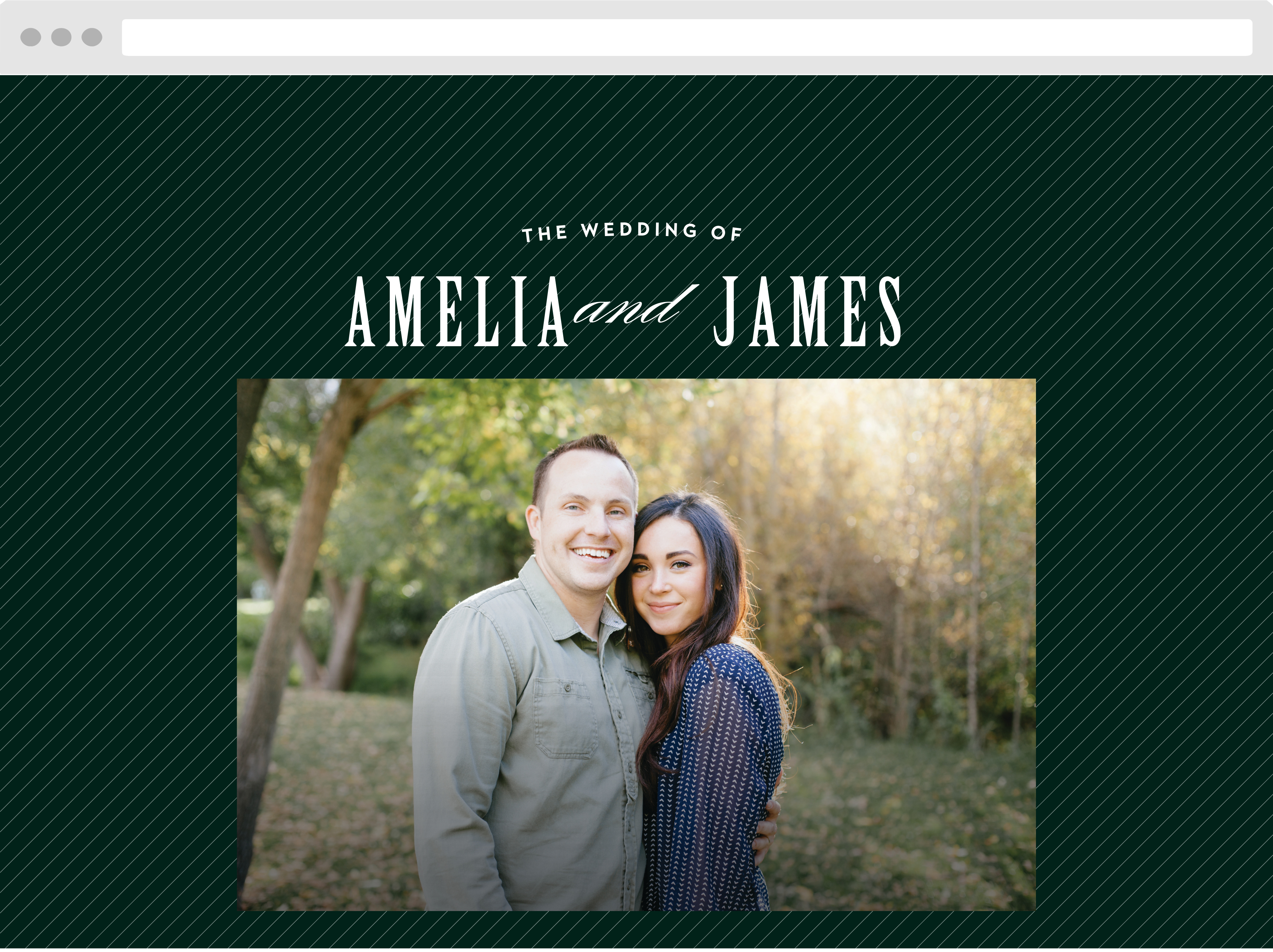 Elegant Union Wedding Website
