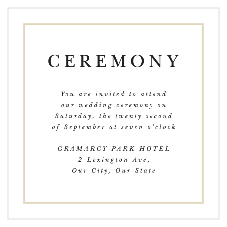 Forever Photo Ceremony Cards