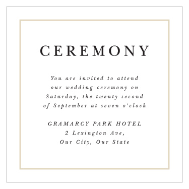 Forever Photo Ceremony Cards