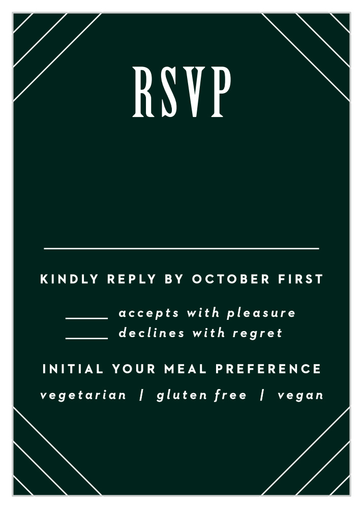 Elegant Union Response Cards