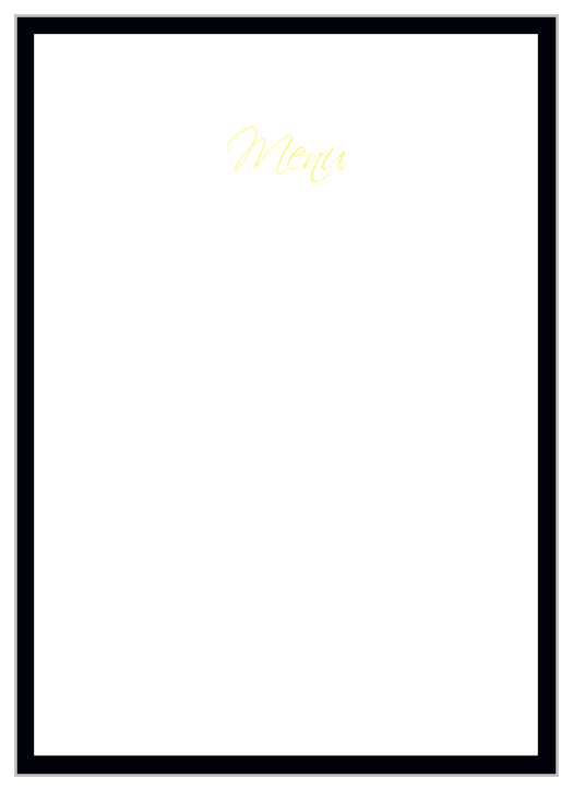 Forever Modern Wedding Menus
