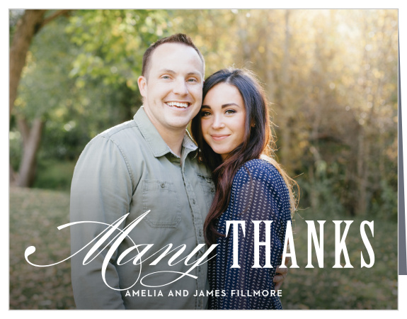 Elegant Union Wedding Thank You Cards