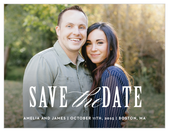Elegant Union Save the Date Cards provide every vital detail of your wedding day in the style you've always wanted.