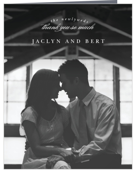 Classic Photo Wedding Thank You Cards