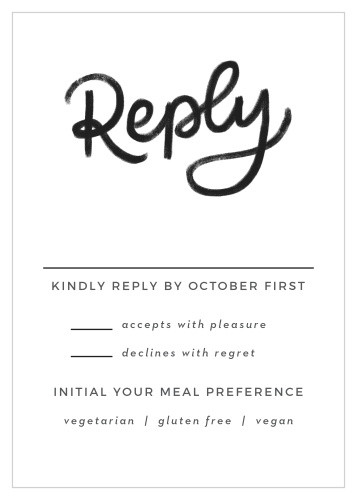 Charming Chalkboard Response Cards