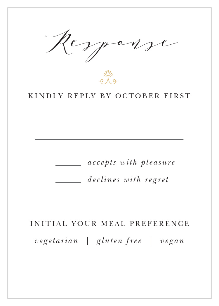 Country Estate Response Cards