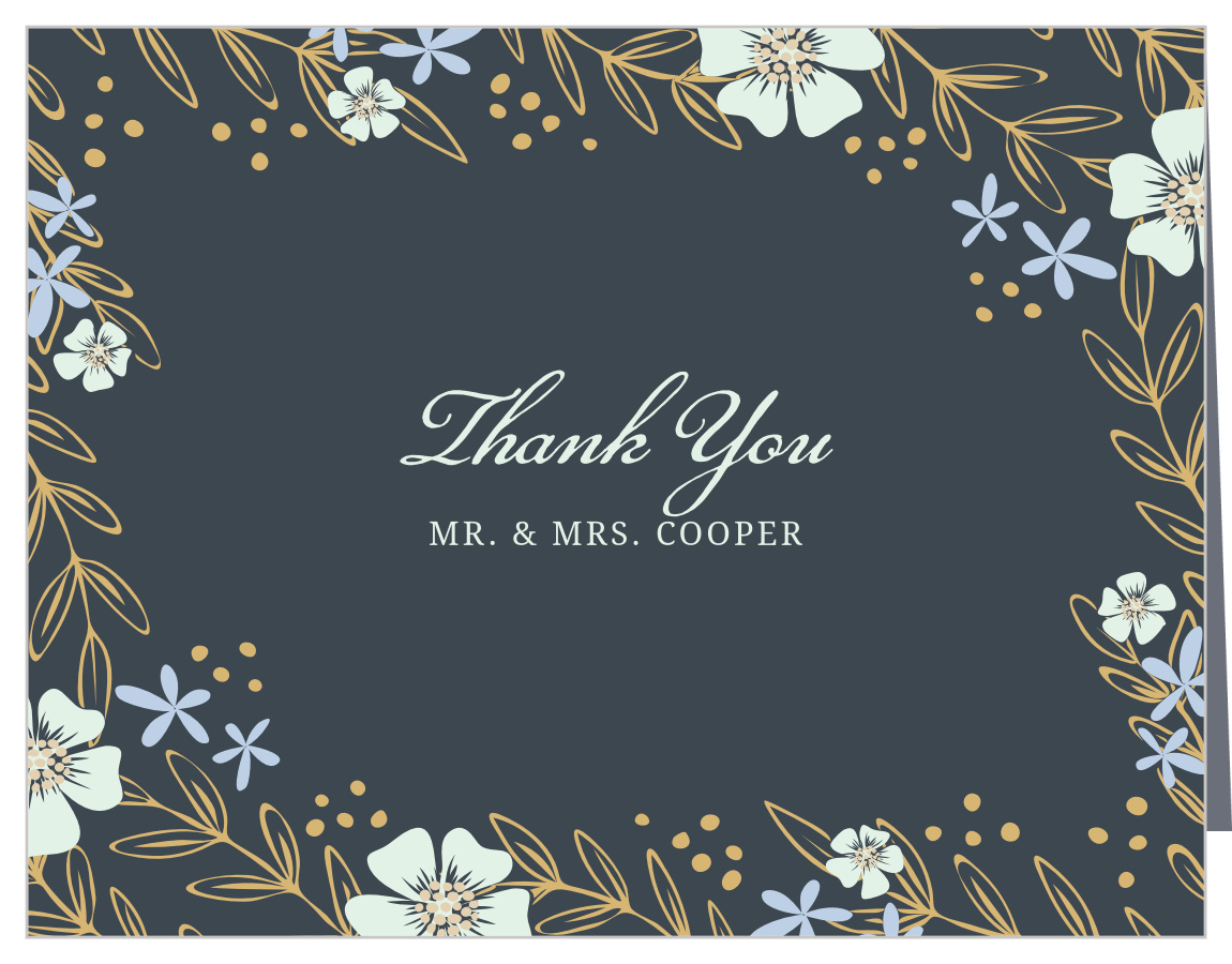 Radiant Laurels Vow Renewal Thank You Cards