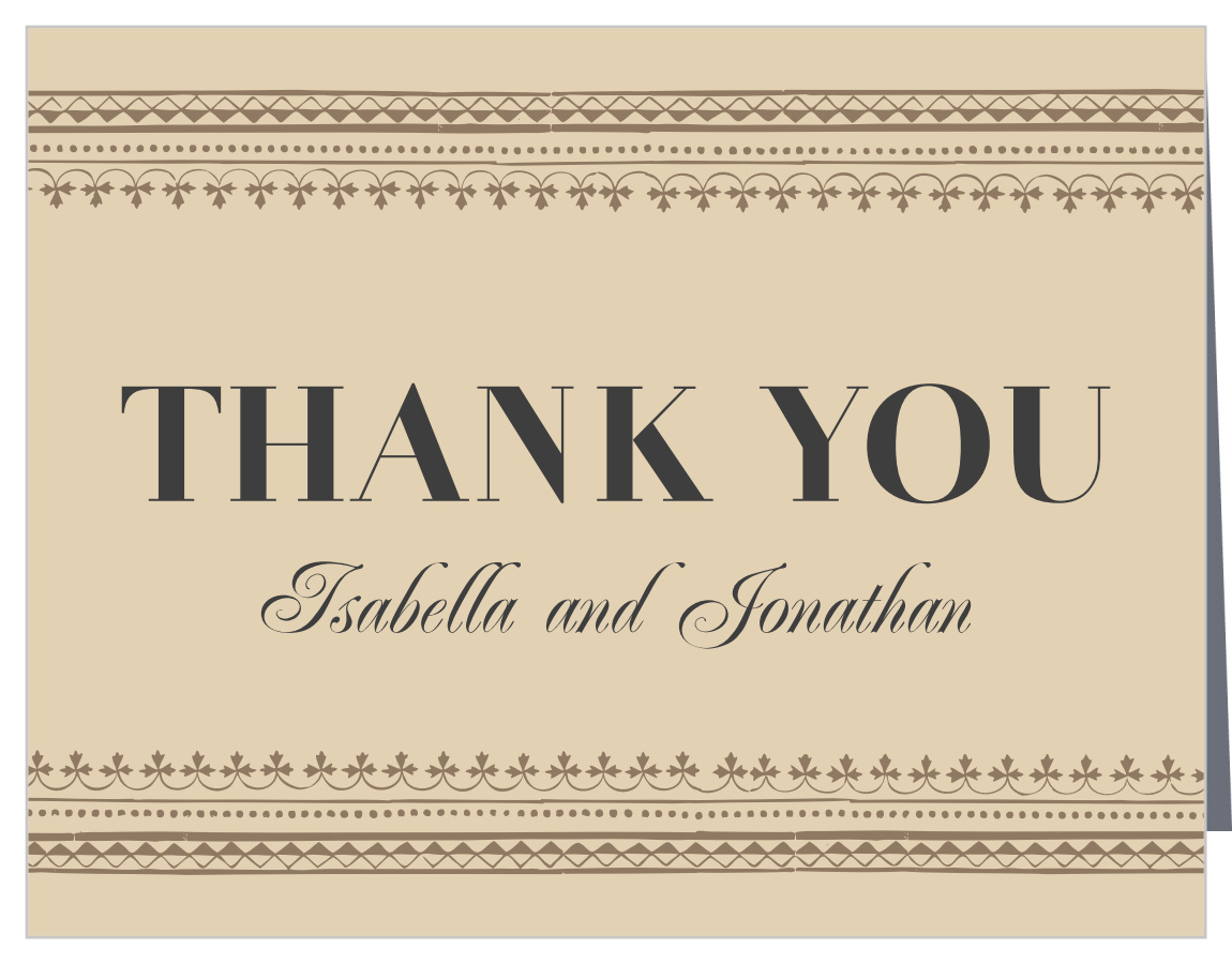 Vintage Playbill Vow Renewal Thank You Cards