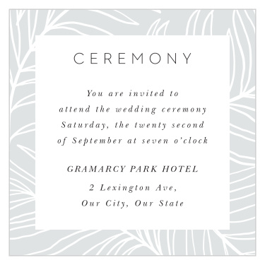 Bordered Fun Ceremony Cards