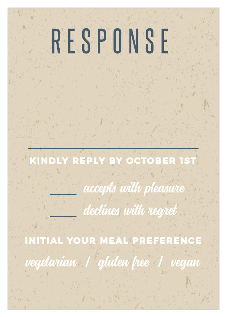 Kraft Laurel Bar Mitzvah Response Cards