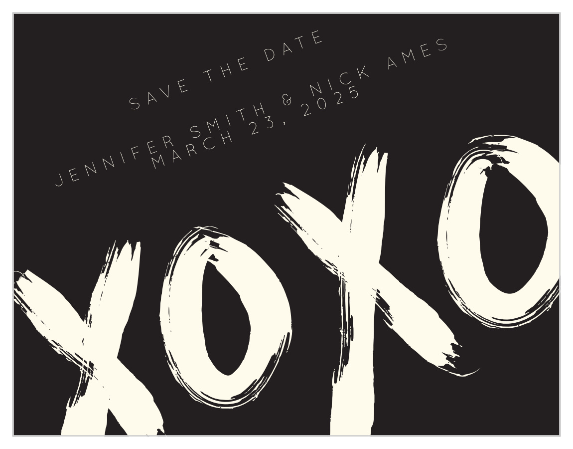Hugs & Kisses Save the Date Magnets