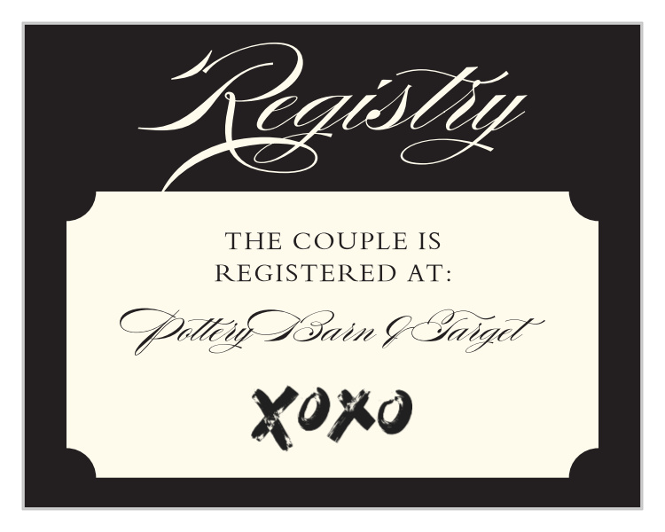 Hugs & Kisses Registry Cards