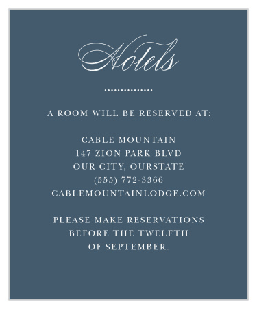 Buttoned Up Accommodation Cards