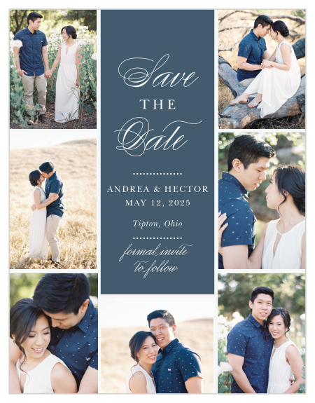 Express the joy of your upcoming nuptials with our Buttoned Up Save-the-Date Magnets.