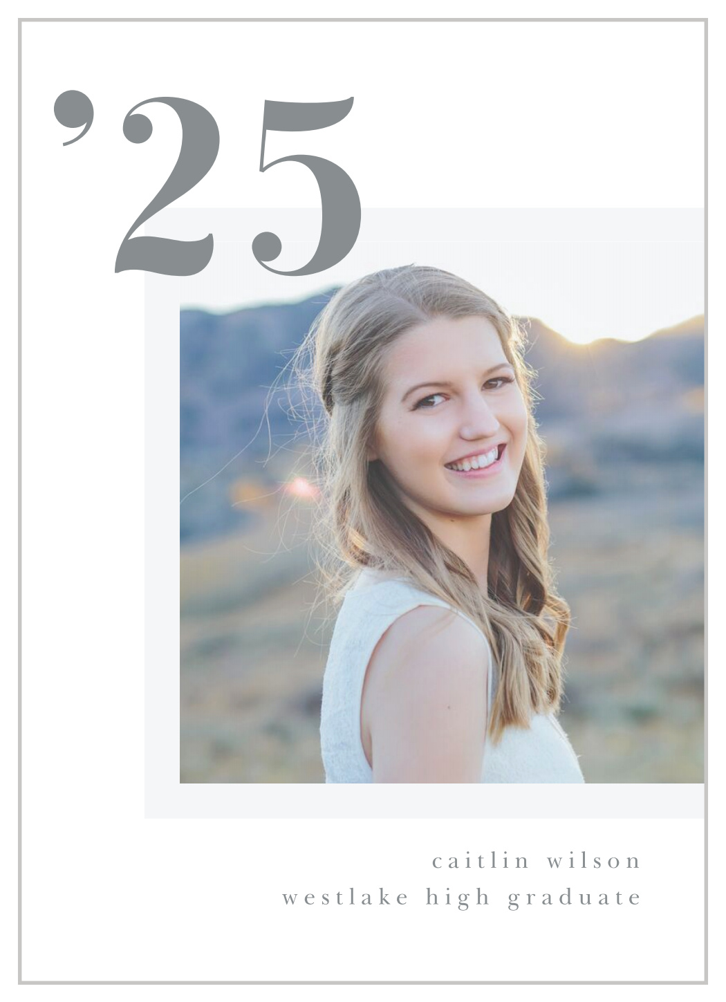 Bold Corner Graduation Announcements