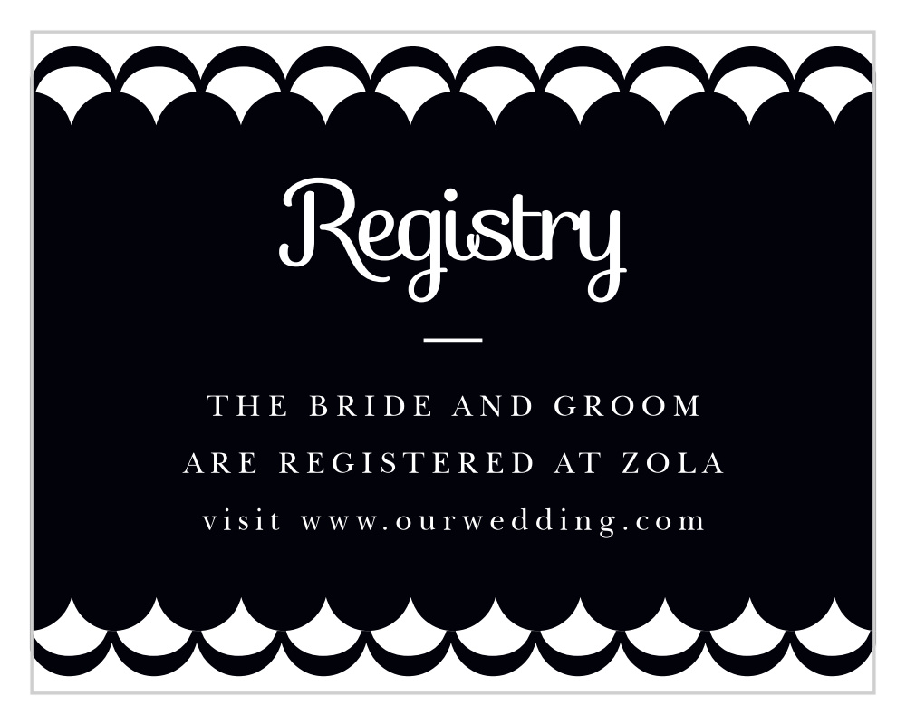 Luxe Type Registry Cards