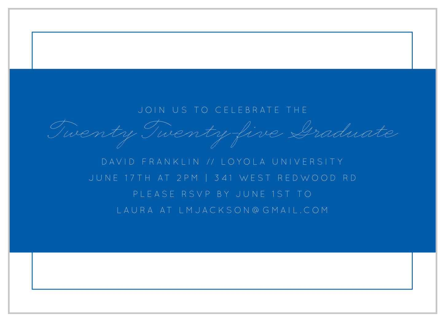 Simple Snapshots Graduation Invitations