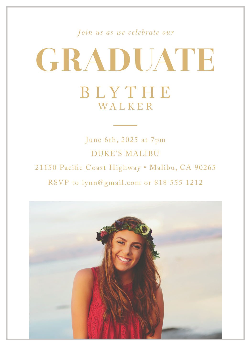 Momentous Monogram Graduation Invitations