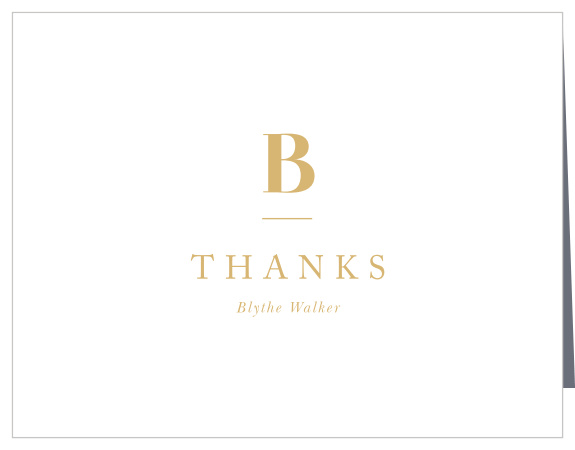 Momentous Monogram Graduation Thank You Cards