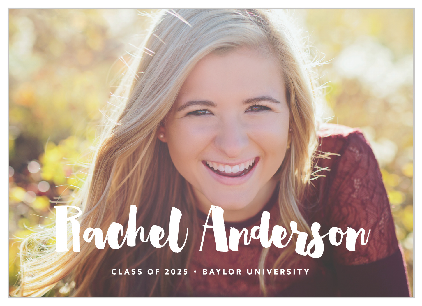 Dotted Frame Graduation Announcements