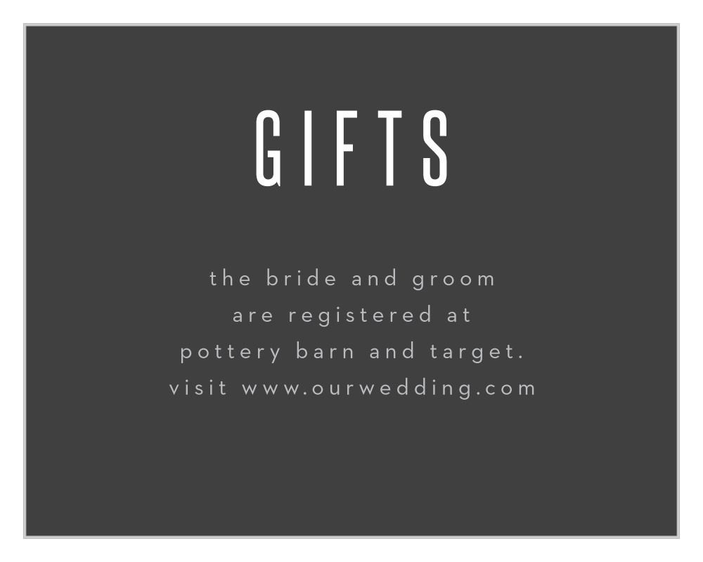 Gilded Strokes Registry Cards
