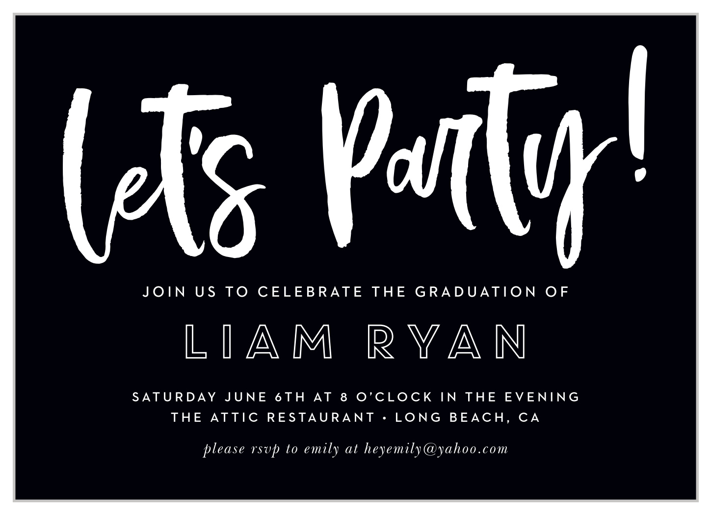 Finally Done Graduation Invitations