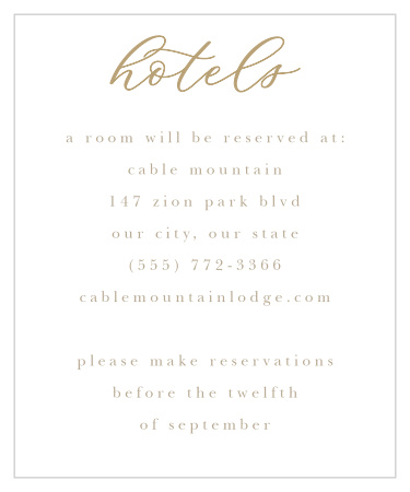Oversize Script Accommodation Cards