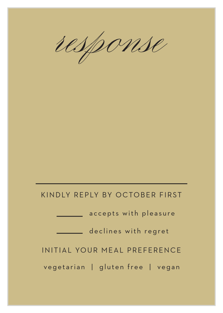 Gilded Leaves Response Cards