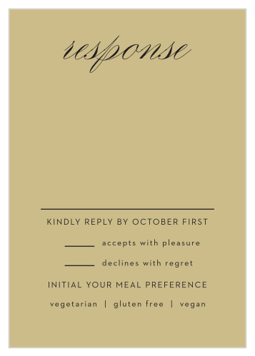 Gilded Leaves Response Cards
