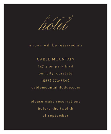 Gilded Leaves Accommodation Cards