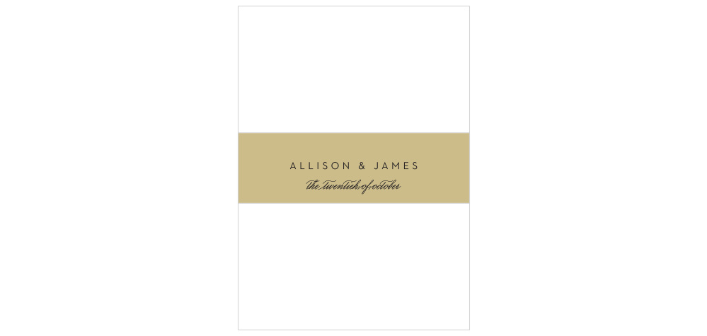 Gilded Leaves Wedding Belly Bands