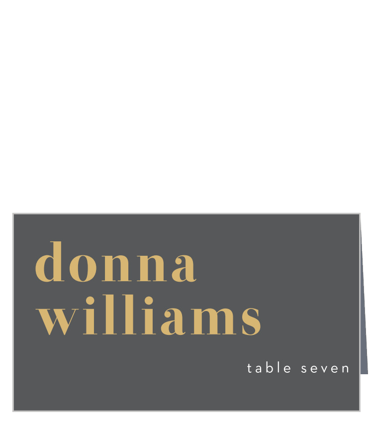Bold Date Place Cards